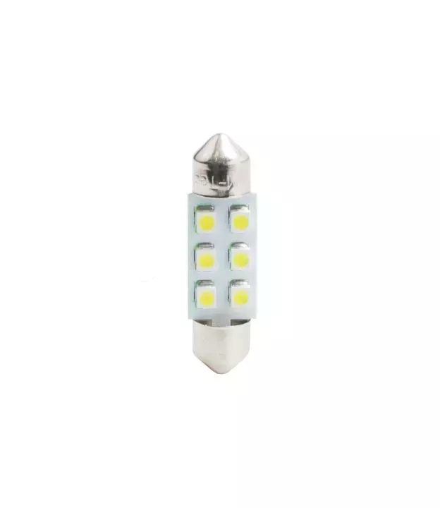ΛΑΜΠΑΚΙΑ ΠΛΑΦΟΝΙΕΡΑΣ C5W/C10W 12V 0,48W SV8,5 36mm LED 6xSMD3528 ΜΠΛΕ 1ΤΕΜ.