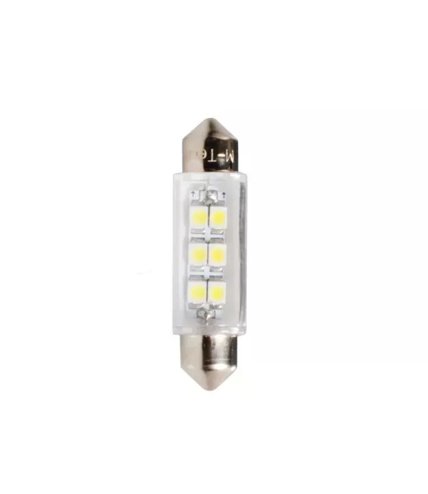 ΛΑΜΠΑΚΙΑ ΠΛΑΦΟΝΙΕΡΑΣ C5W/C10W 12V 0,48W SV8,5 41mm LED 6xSMD3528 PREMIUM ΛΕΥΚΟ 1ΤΕΜ.