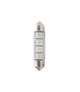 ΛΑΜΠΑΚΙΑ ΠΛΑΦΟΝΙΕΡΑΣ C5W/C10W 12V 0,96W SV8,5 41mm CAN-BUS LED 4xSMD5050 PREMIUM ΜΠΛΕ 1ΤΕΜ. 