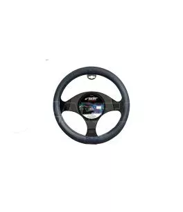 ΚΑΛΥΜΜΑ ΤΙΜΟΝΙΟΥ TOTAL BLACK SMALL ΜΑΥΡΟ ΔΕΡΜΑΤΙΝΟ 35-37cm 