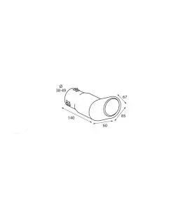 ΑΚΡΟ ΕΞΑΤΜΙΣΗΣ TS-33 Φ 38-49mm - ΓΩΝΙΑ 