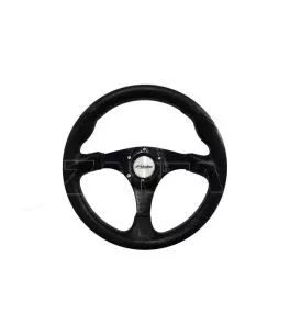 ΤΙΜΟΝΙ BARCHETTA EVO - ΜΑΥΡΟ ΟΙΚΟΛΟΓΙΚΟ ΔΕΡΜΑ 320mm 