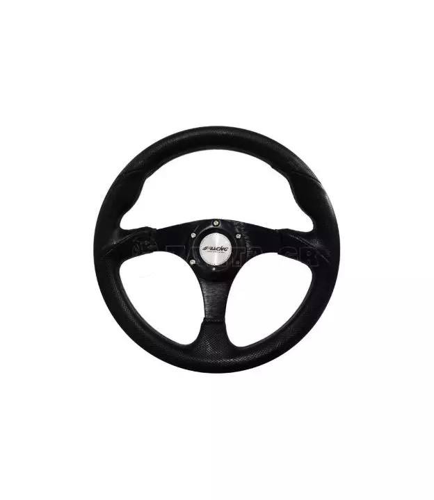 ΤΙΜΟΝΙ BARCHETTA EVO - ΜΑΥΡΟ ΟΙΚΟΛΟΓΙΚΟ ΔΕΡΜΑ 320mm