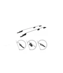 ΜΠΑΡΕΣ ΟΡΟΦΗΣ ΓΙΑ VW T5 2003-2015 /T6 2015+ ΠΑΡΑΛΛΗΛΕΣ ΑΛΟΥΜΙΝΙΟΥ L1 ΑΣΗΜΙ 