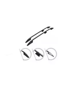 ΜΠΑΡΕΣ ΟΡΟΦΗΣ ΓΙΑ VW T5 2003-2015 /T6 2015+ ΠΑΡΑΛΛΗΛΕΣ ΑΛΟΥΜΙΝΙΟΥ L1 ΜΑΥΡΕΣ 