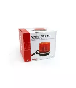 ΦΑΡΟΣ LED 12V - 115 Χ 115mm (ΠΟΡΤΟΚΑΛΙ/ΜΑΓΝΗΤΙΚΗ ΒΑΣΗ) AMiO - 1 ΤΕΜ. 