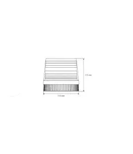 ΦΑΡΟΣ LED 24V - 115 Χ 115mm (ΠΟΡΤΟΚΑΛΙ/ΜΑΓΝΗΤΙΚΗ ΒΑΣΗ) AMiO - 1 ΤΕΜ. 