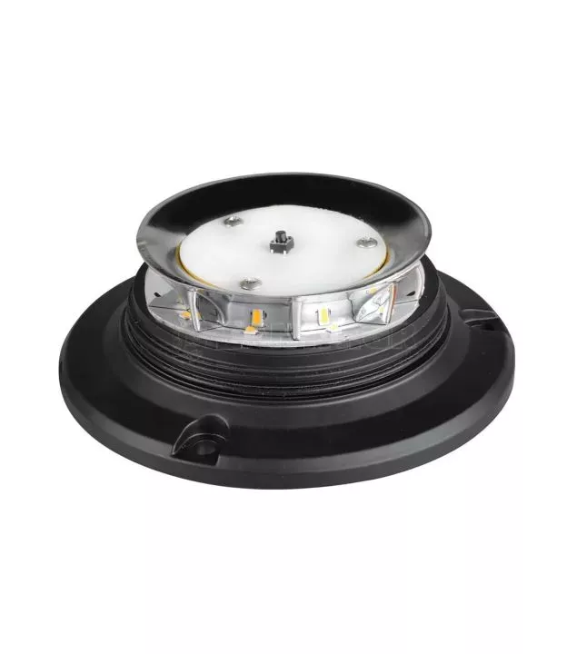 ΦΑΡΟΣ ΠΕΡΙΣΤΡΕΦΟΜΕΝΟΣ ΜΕ ΙΣΙΑ ΒΑΣΗ 8LED RL-14 9-32V 3 ΛΕΙΤΟΥΡΓΙΩΝ ΒΙΔΩΤΟΣ ΠΟΡΤΟΚΑΛΙ 110x75mm