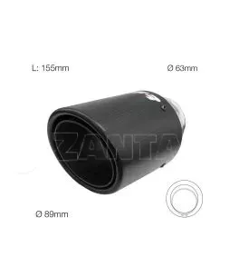 ΑΚΡΟ ΕΞΑΤΜΙΣΗΣ TRX95C REAL CARBON 63-89mm ΜΗΚΟΣ 155mm 