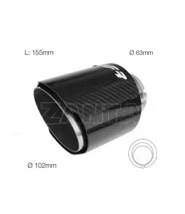 ΑΚΡΟ ΕΞΑΤΜΙΣΗΣ TRX96C REAL CARBON 63-102mm ΜΗΚΟΣ 155mm 