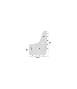 ΛΑΣΠΩΤΗΡΕΣ SPLASH-GUARDS UNIVERSAL (L) 26x37cm 2ΤΕΜ. 