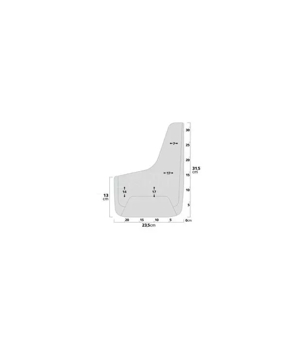 ΛΑΣΠΩΤΗΡΕΣ SPLASH-GUARDS UNIVERSAL (L) 26x37cm 2ΤΕΜ.