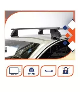 KIT ΜΕ ΜΠΑΡΕΣ ΟΡΟΦΗΣ ΓΙΑ VW POLO 6N - 6N2 95-99 / CADDY VAN 95-03 ΣΙΔΗΡΟΥ K39 (BSM112-K38) 