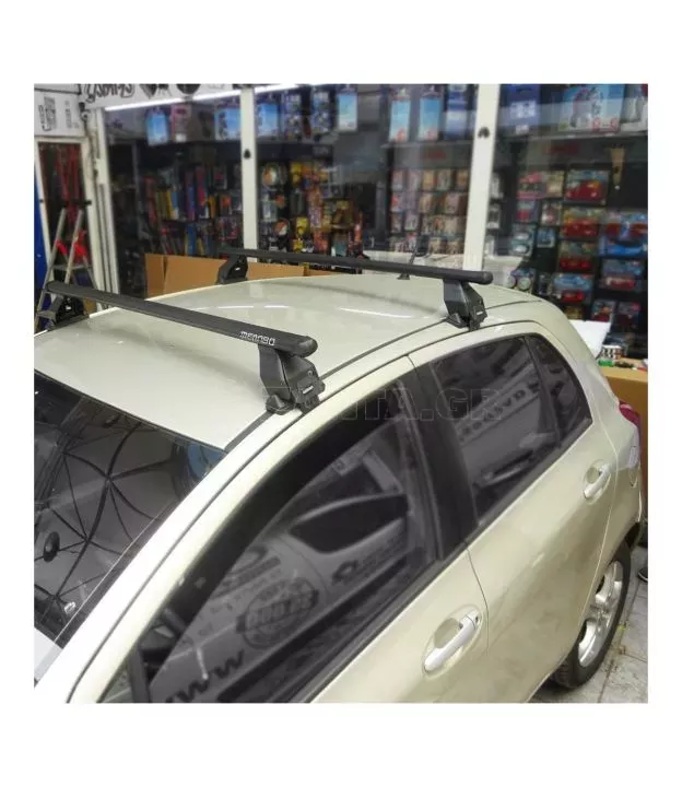 KIT ΜΕ ΜΠΑΡΕΣ ΟΡΟΦΗΣ ΓΙΑ TOYOTA YARIS / VITZ P1 / XP130 / XP9 5D 1999-2005-2011+ ΣΙΔΗΡΟΥ ΤΕΜΑ MENABO (FE1-3360-FIX024G)-2 ΤΕΜ.