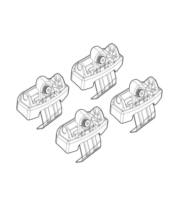 ΑΚΡΑ ΓΙΑ ΜΠΑΡΕΣ NORDRIVE ΓΙΑ FIAT 500X 11/14+ KIT