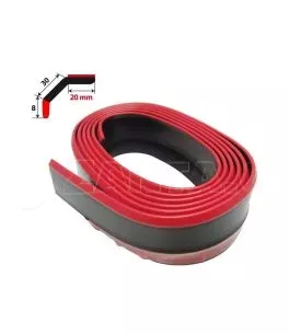 ΔΙΑΚΟΣΜΗΤΙΚΟ SPOILER ΠΡΟΦΥΛΑΚΤΗΡΑ LIP-SPLITTER 20+30+8mm 250cm ΛΑΣΤΙΧΕΝΙΟ ΚΟΚΚΙΝΟ/ΜΑΥΡΟ SIMONI RACING - 1 ΤΕΜ. 