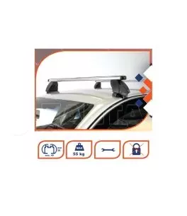 ΜΠΑΡΕΣ ΟΡΟΦΗΣ K1 PRO ALU 112 cm K39 (ΟΒΑΛ/ΑΛΟΥΜΙΝΙΟΥ) - 2 ΤΕΜ. 