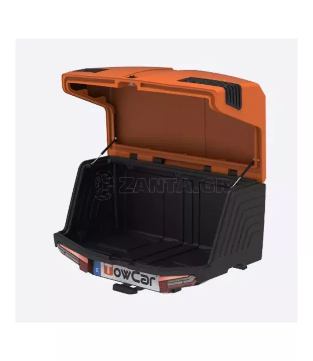ΜΠΑΓΚΑΖΙΕΡΑ ΚΟΤΣΑΔΟΡΟΥ 400 LT TOWBOX V3 SPORT ORANGE (ΠΟΡΤΟΚΑΛΙ) ΜΕ LED ΦΑΝΑΡΙΑ