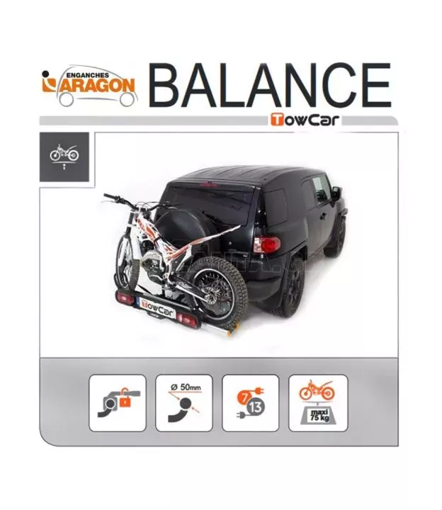 ΒΑΣΗ ΜΕΤΑΦΟΡΑΣ ΜΟΤΟΣΥΚΛΕΤΑΣ ΚΟΤΣΑΔΟΡΟΥ TOWCAR BALANCE (ΜΑΥΡΟ)
