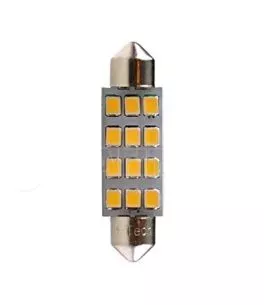 ΛΑΜΠΑΚΙΑ ΠΛΑΦΟΝΙΕΡΑΣ C5W/C10W 12V SV8.5 41mm 1,5W 12xSMD2835 LED OSRAM ΛΕΥΚΟ  BLISTER 2ΤΕΜ. M-TECH 