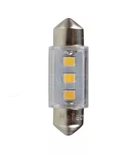 ΛΑΜΠΑΚΙΑ ΠΛΑΦΟΝΙΕΡΑΣ C5W/C10W 12V SV8.5 36mm 0,38W 3xSMD2835 LED OSRAM ΛΕΥΚΟ  BLISTER 2ΤΕΜ. M-TECH 