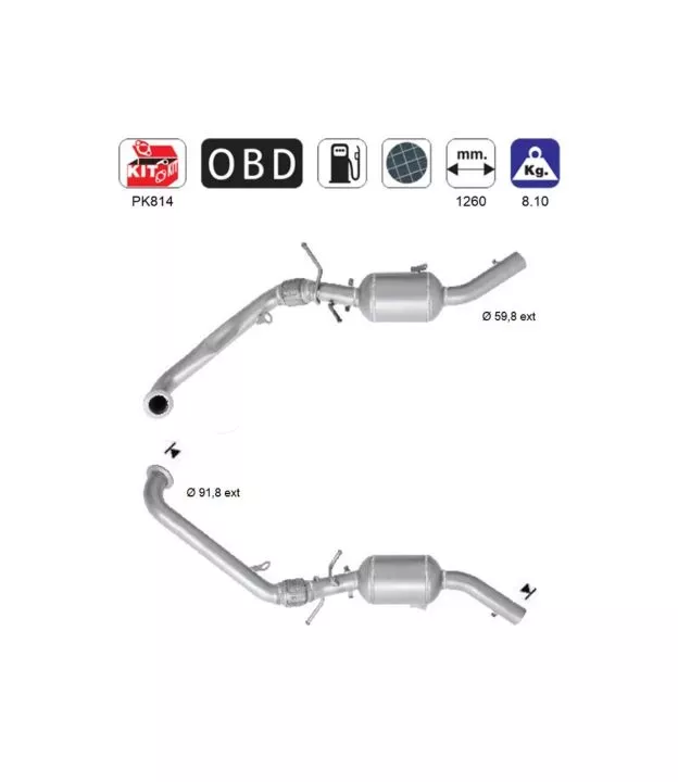 ΦΙΛΤΡΟ DPF ΣΙΛΙΚΟΝΟΥΧΟ ΚΑΡΒΙΔΙΟ SIC MERCEDES A160/A180/A200 W169/W245 2.0TD 1991cc 2004-2012