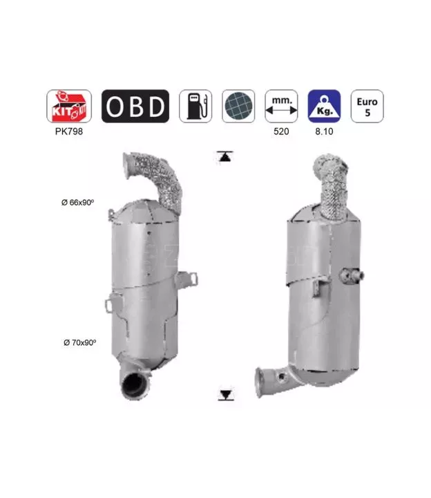ΦΙΛΤΡΟ DPF ΣΙΛΙΚΟΝΟΥΧΟ ΚΑΡΒΙΔΙΟ SIC CITROEN C3/C4/BERLINGO - PEUGEOT PARTNER/207/208/301/308 1.6TD