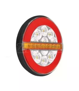 ΦΩΣ ΠΙΣΩ ΑΡΙΣΤΕΡΟ 12/24V DYNAMIC-O 140 mm ΜΕ 29 LED 3 ΧΡΗΣΕΙΣ ΘΕΣΕΩΣ/ΦΛΑΣ/STOP (ΚΟΚΚΙΝΟ/ΠΟΡΤΟΚΑΛΙ/ΛΕΥΚΟ) - 1 ΤΕΜ. 