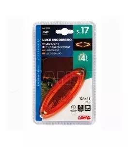 ΦΩΣ ΟΓΚΟΥ 4LED ΠΟΡΤΟΚΑΛΙ ΧΡΩΜΑΤΟΣ SMD 12/24V 124 mm -1ΤΕΜ. 