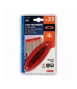 ΦΩΣ ΟΓΚΟΥ 4LED ΚΟΚΚΙΝΟ SMD 12/24V 124mm 1ΤΕΜ. 