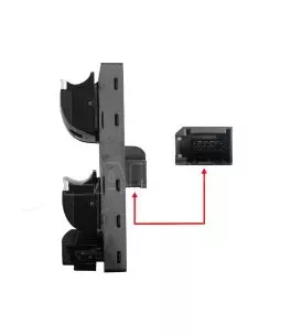 ΔΙΑΚΟΠΤΗΣ ΓΙΑ AUDI A3 2003+ / A6 2004+ / Q7 2006+ ΠΟΛΛΑΠΛΟΣ ΠΑΡΑΘΥΡΩΝ 10 PIN NTY - orig. 4F0959851H / 4F0959851H5PR - 1 ΤΕΜ. 