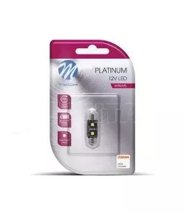 ΛΑΜΠΑΚΙΑ ΠΛΑΦΟΝΙΕΡΑΣ C5W 12V SV8.5 3,2W 420lm 41mm 2xHP LED OSRAM ΛΕΥΚΟ BLISTER 1ΤΕΜ. M-TECH 