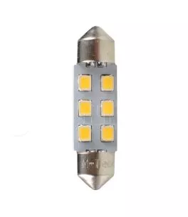 ΛΑΜΠΑΚΙΑ ΠΛΑΦΟΝΙΕΡΑΣ C5W 12V SV8.5 36mm 0,5W 6xSMD2835 LED OSRAM ΛΕΥΚΟ  BLISTER 2ΤΕΜ. M-TECH 