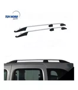 ΜΠΑΡΕΣ ΟΡΟΦΗΣ ΓΙΑ MERCEDES CITAN ELEGANCE 2013+ ΚΟΝΤΟ / RENAULT KANGOO 2008+ ΠΑΡΑΛΛΗΛΕΣ ΑΛΟΥΜΙΝΙΟΥ ΑΣΗΜΙ 