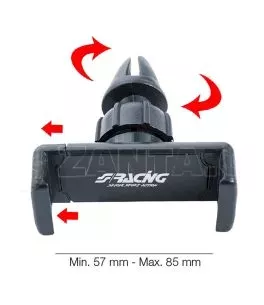 ΒΑΣΗ ΚΙΝΗΤΟΥ ΑΕΡΑΓΩΓΟΥ ΜΕ ΚΛΙΠ  55-85mm PHONE HOLDER 8 