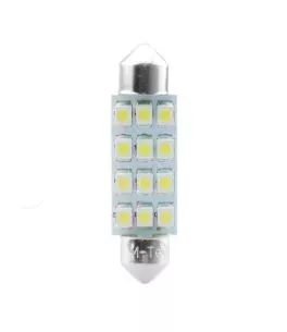 ΛΑΜΠΑΚΙΑ ΠΛΑΦΟΝΙΕΡΑΣ C5W/C10W 12V SV8.5 41mm 1,5W 12xSMD2835 LED OSRAM ΜΠΛΕ  BLISTER 2ΤΕΜ. M-TECH 