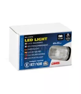 ΦΩΣ ΟΓΚΟΥ 10-30V ΜΕ 4 LED ΛΕΥΚΟ 60x32x25mm  1ΤΕΜ. 