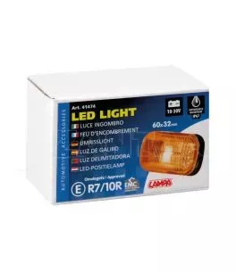 ΦΩΣ ΟΓΚΟΥ 10-30V ΜΕ 4 LED ΠΟΡΤΟΚΑΛΙ 60x32x25mm  1ΤΕΜ. 