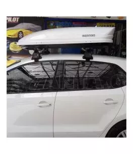 KIT ΜΕ ΜΠΑΡΕΣ ΟΡΟΦΗΣ ΓΙΑ VW POLO 6R/6C 5D 2010-2017 ΑΛΟΥΜΙΝΙΟΥ ΚΑΙ ΜΠΑΓΚΑΖΙΕΡΑ ΟΡΟΦΗΣ MANIA 400 MENABO (AL1-3360/MB-FIX040G-3290 