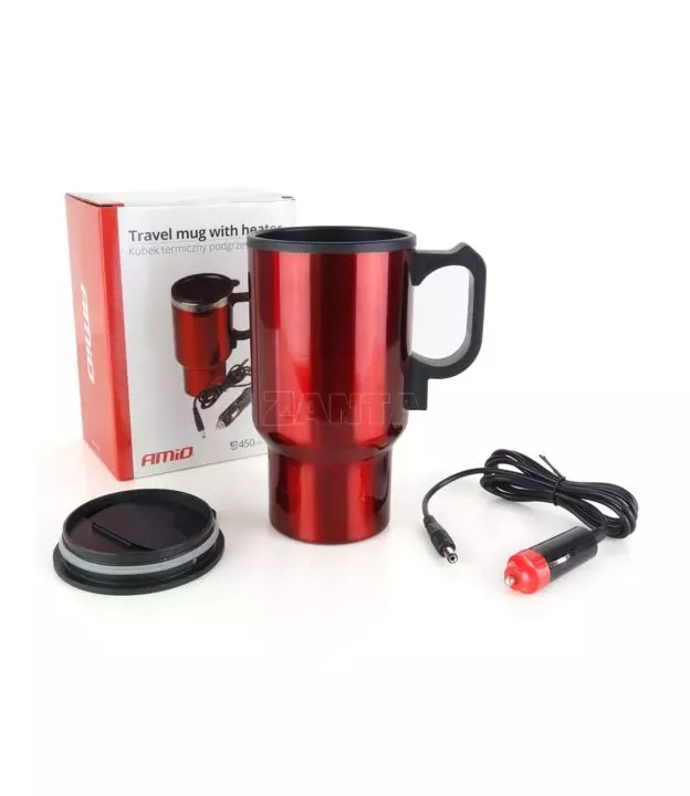 ΚΟΥΠΑ ΝΕΡΟΥ 450ml 12V ΜΕΓ.ΘΕΡΜΟΚΡΑΣΙΑ 60C ΜΕ ΚΑΛΩΔΙΟ ΑΝΑΠΤΗΡΑ 1,2m AMiO - 1 ΤΕΜ.
