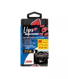 ΚΑΛΥΜΜΑ ΤΙΜΟΝΙΟΥ SKIN-COVER LIPS-LABBRA (ΧΕΙΛΗ) 38/40cm (M) ΜΑΥΡΟ ΕΛΑΣΤΙΚΟ ΠΟΛΥΕΣΤΕΡΙΚΟ 2mm ΠΑΧΟΣ 