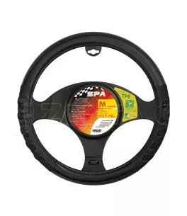 ΚΑΛΥΜΜΑ ΤΙΜΟΝΙΟΥ SPA (M) 37/39cm ΔΕΡΜΑΤΙΝΗ ΜΑΥΡΟ ΑΟΣΜΟ ECO-FRIENDLY 
