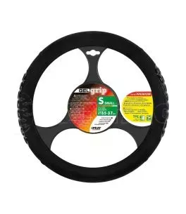 ΚΑΛΥΜΜΑ ΤΙΜΟΝΙΟΥ GEL GRIP (S) 35/37cm ΜΙΚΡΟΙΝΕΣ/ΤΖΕΛ ΜΑΥΡΟ ΑΟΣΜΟ ECO-FRIENDLY 
