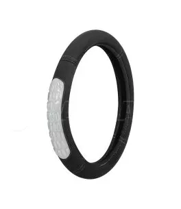ΚΑΛΥΜΜΑ ΤΙΜΟΝΙΟΥ GEL GRIP (S) 35/37cm ΜΙΚΡΟΙΝΕΣ/ΤΖΕΛ ΜΑΥΡΟ/ΓΚΡΙ ΑΟΣΜΟ ECO-FRIENDLY 