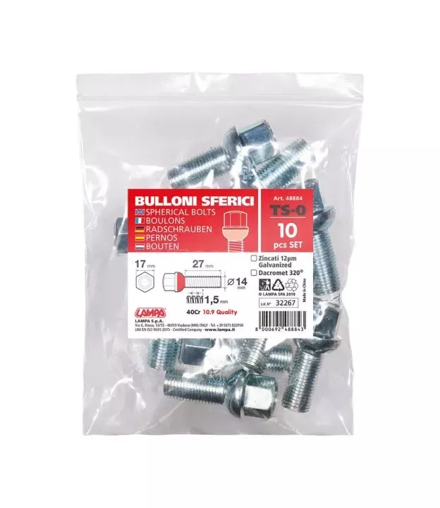 ΜΠΟΥΛΟΝΙΑ ΣΦΑΙΡΙΚΑ TS0 14χ1,50 27mm (17) ΣΑΚΟΥΛΑ 10ΤΕΜ.