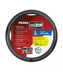 ΚΑΛΥΜΜΑ ΤΙΜΟΝΙΟΥ ΦΟΡΤΗΓΟΥ PEARL BLACK ΔΕΡΜΑΤΙΝΗ ΜΑΥΡΟ (L) 46-48cm ΟΙΚΟΛΟΓΙΚΟ ΚΑΙ ΑΟΣΜΟ 