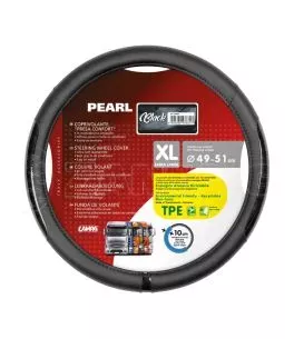 ΚΑΛΥΜΜΑ ΤΙΜΟΝΙΟΥ ΦΟΡΤΗΓΟΥ PEARL BLACK ΔΕΡΜΑΤΙΝΗ ΜΑΥΡΟ (XL) 49-51cm ΟΙΚΟΛΟΓΙΚΟ ΚΑΙ ΑΟΣΜΟ 