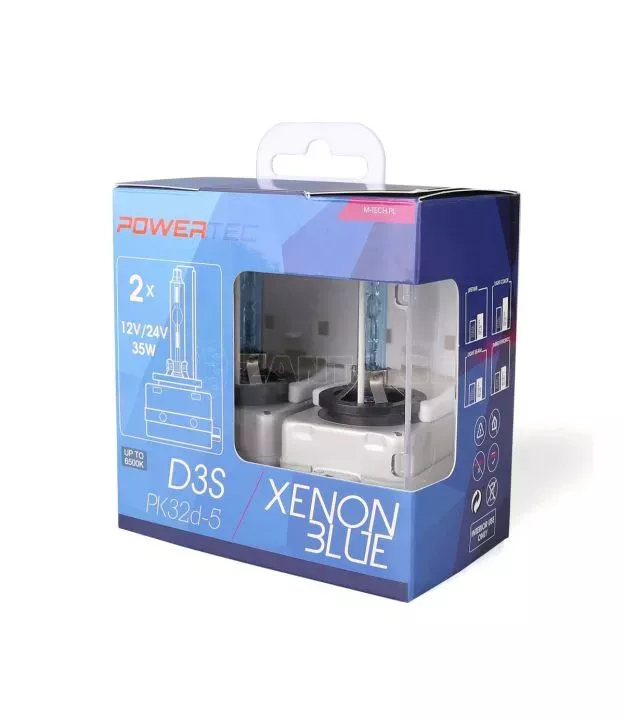 D3S 12V 35W PK32d-5 6.500K POWERTEC XENON BLUE 2ΤΕΜ. M-TECH