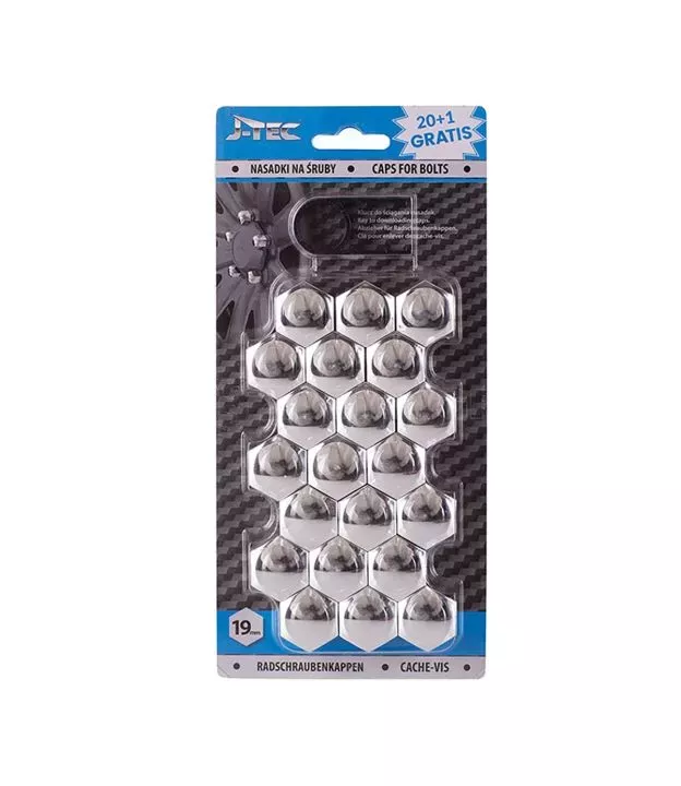 ΚΑΠΑΚΙΑ ΜΠΟΥΛΟΝΙΩΝ 19mm ΧΡΩΜΙΟ AMiO - 21 ΤΕΜ.