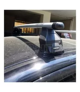 KIT ΜΕ ΜΠΑΡΕΣ ΟΡΟΦΗΣ ΓΙΑ MITSUBISHI LANCER 4D / 5D 07/2008+ ΑΛΟΥΜΙΝΙΟΥ TEMA MENABO (AL1-3360-FIX501FP)-2 ΤΕΜ. 